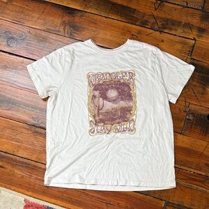 Wrangler Cream Graphic Tee - Stay Wild Desert Print